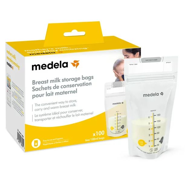 Medela Breast Milk Storage Bags - 6oz/180ml, 100 count | Walmart (US)