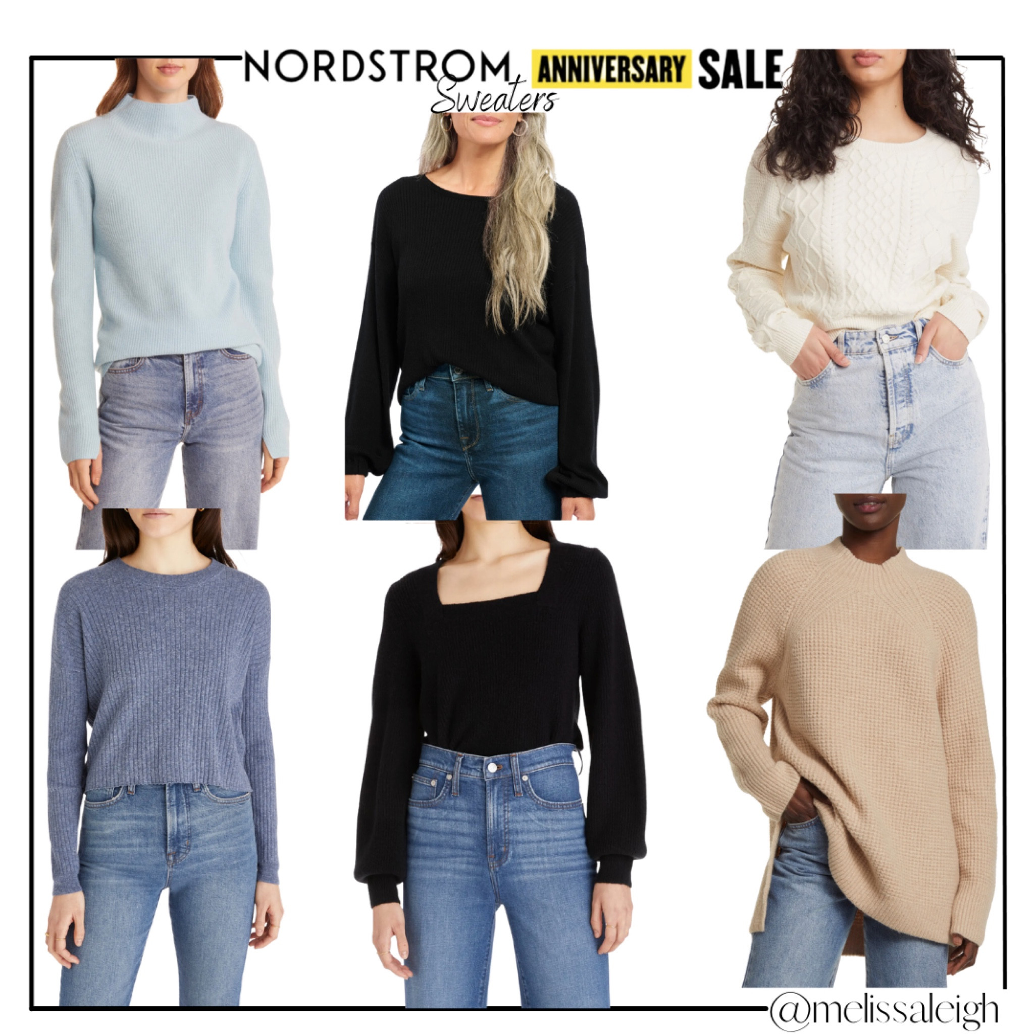 Nordstrom, Nordstrom sale, n sale 2023, fall outfit, fall style, sale finds, fall fashion,  fall staple items, sweaters, square neck sweater, mock neck tunic sweater, ruffle sleeve sweater, cable knit sweater, mockneck light blue sweater, neutral sweaters, madewell, Nordstrom finds, cashmere sweater under $100

#LTKxNSale #LTKSeasonal #LTKsalealert