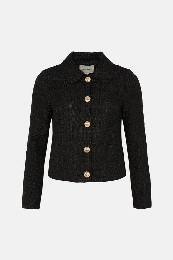 Tweed Collared Blazer | Oasis UK & IE