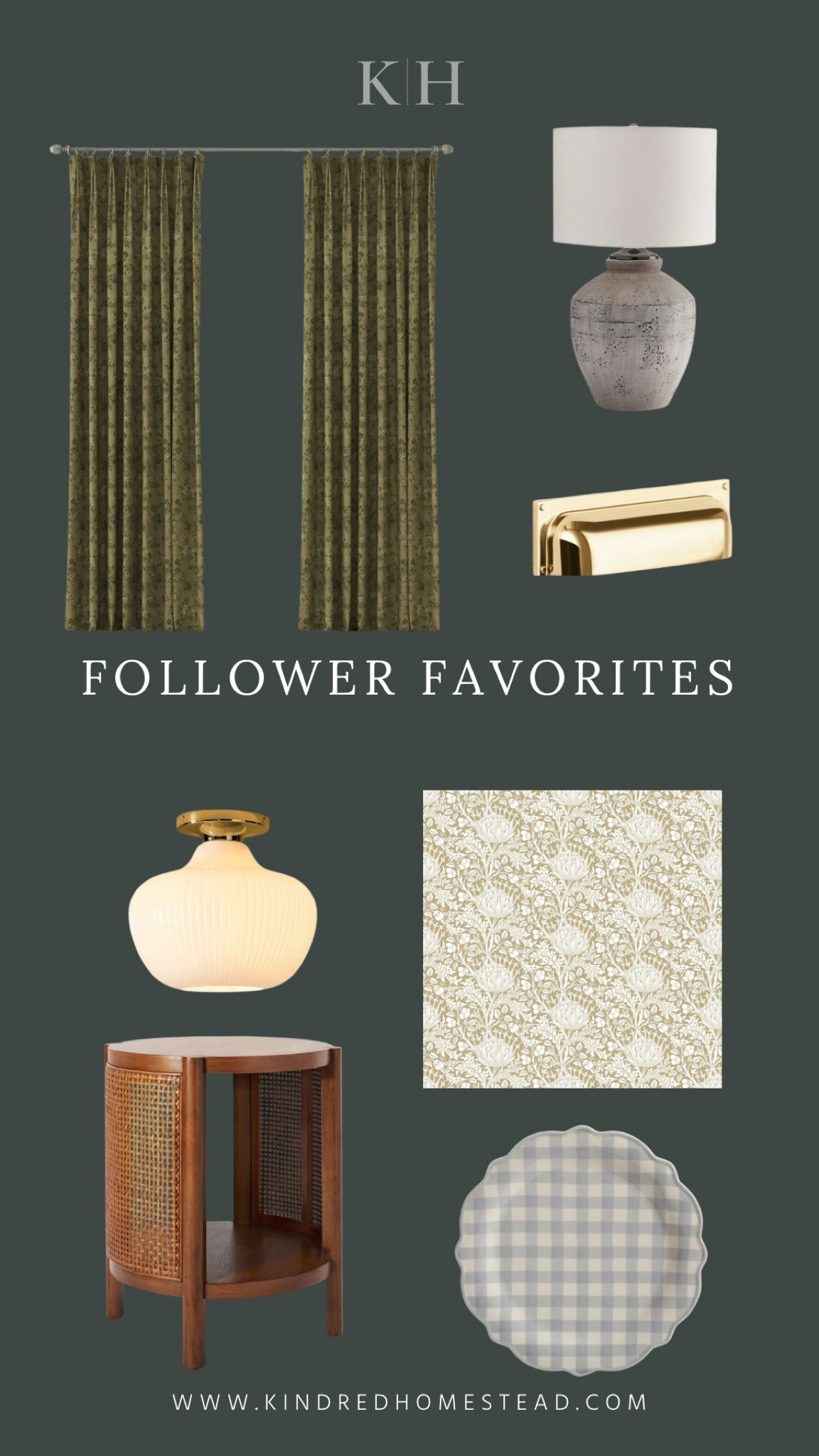 Follower favorites including home decor and furniture like wall paper, curtains, lighting, hardware, end tables and more!

#LTKHome