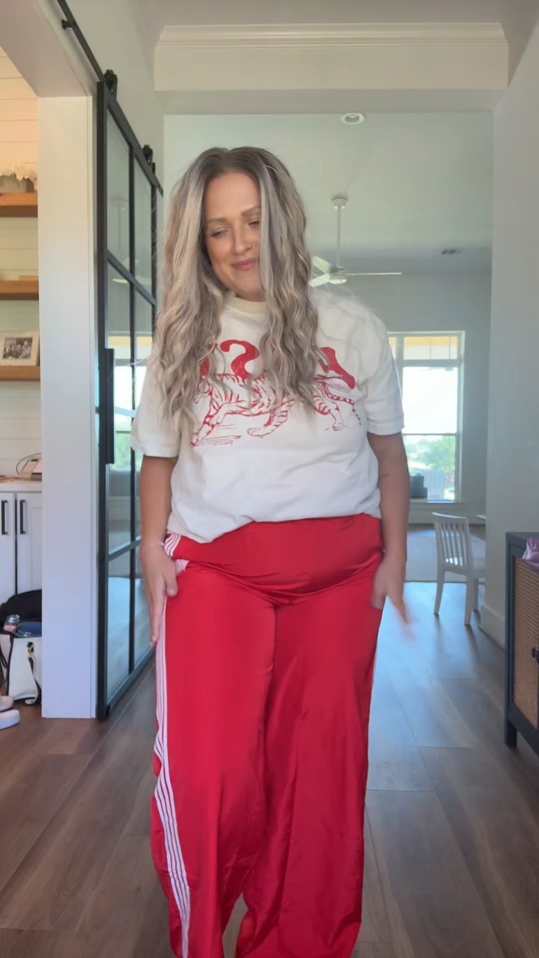 Living in these WKNDChasers track pants! And so is my husband….
Code:"TheMichelleEdit”

#LTKPlusSize #LTKActive #LTKStyleTip