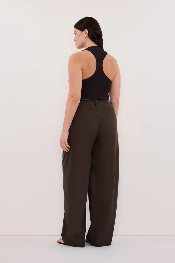 EDEN BITTER CHOC TAILORED PANT | DISSH