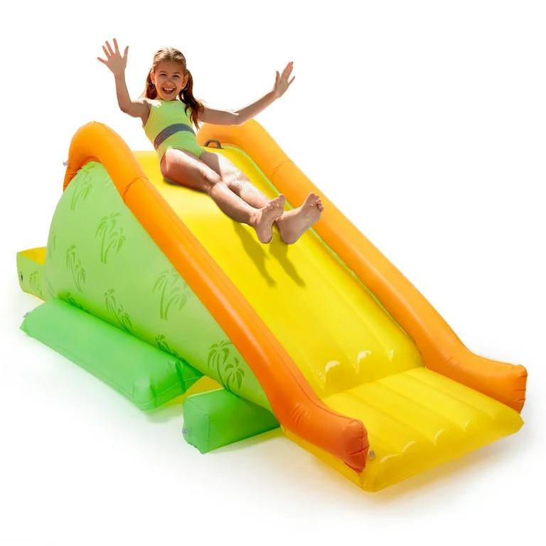Sun\u2019s Out 102.25" Inflatable Pool Slide for Kids with Soft Landing Pad | Walmart (US)