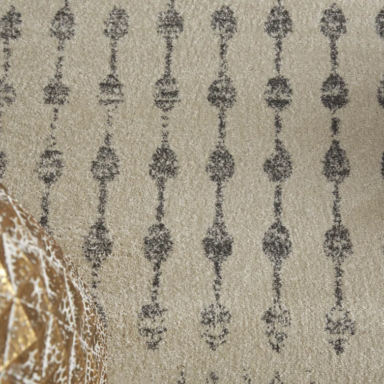 Lucienne Geometric Gray Area Rug | Wayfair North America