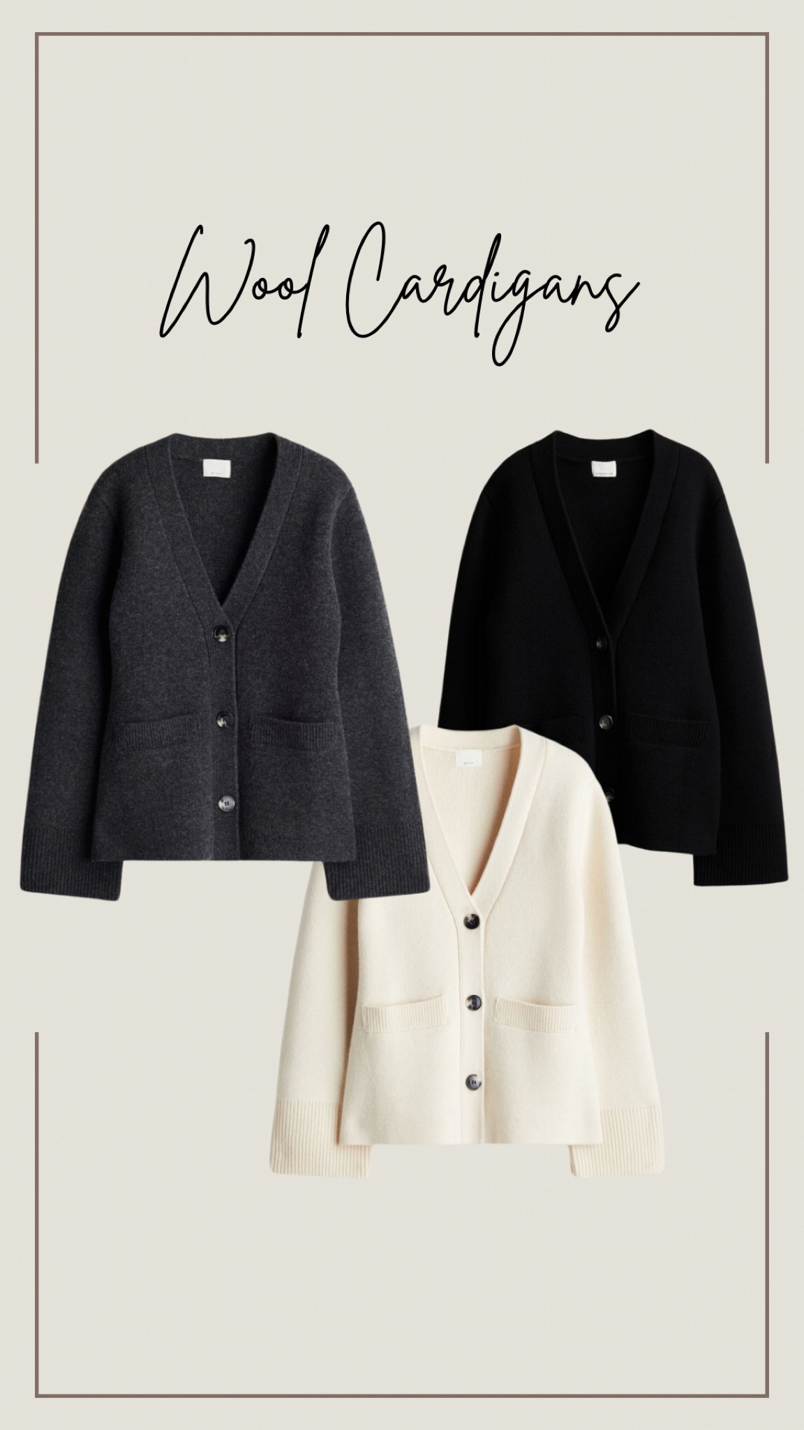 Wool cardigans, a staple and luxurious piece. 



#LTKCyberWeek #LTKautumn #LTKwinter