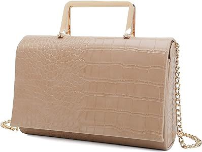 Charming Tailor Small Crocodile Print Clutch Bag PU Alligator Handbag Women’s Clutch Purse | Amazon (US)