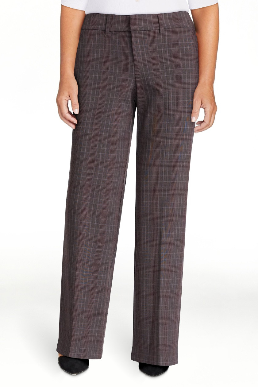 Scoop Women's and Women's Plus Low Rise Crease Trousers, 30'' Inseam, Sizes 0-28W | Walmart (US)