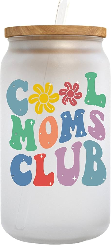 KLUBI Mothers Day Gifts for New Mom Gifts for Women - Cool Moms Club Tumbler With Straw 16 Ounce ... | Amazon (US)