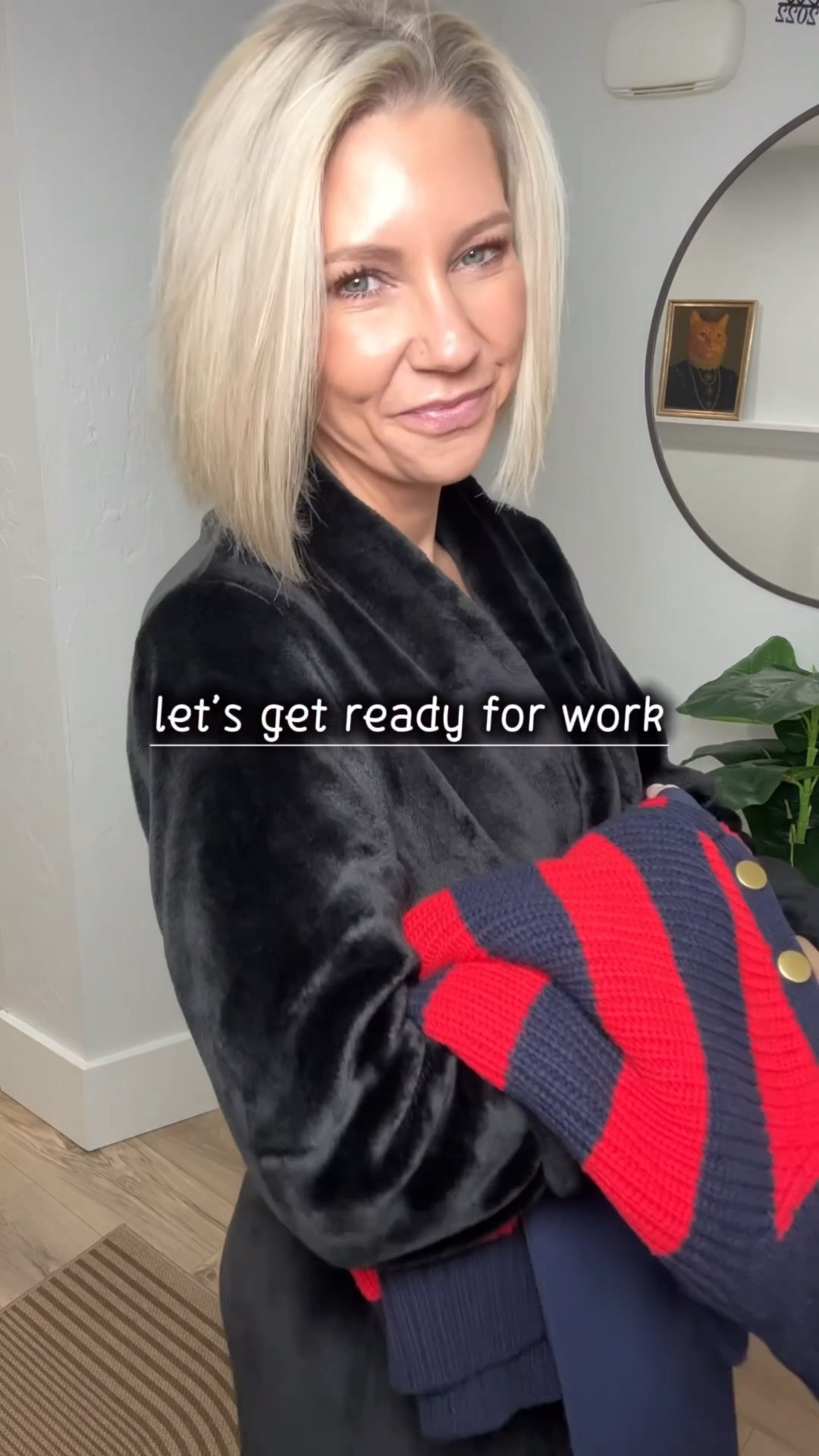 Red & Navy is such a fun combo! 

This sweater is from Free Assembly at Walmart. I’m wearing a small. I love the gold button detail at the shoulder. Adds a fun elevated feel. It’s a mock neck and the texture is heavier knit sweater but not overbearing. 

My pants are from Quince. They’re the scuba dress pant. I’m wearing a 6. 

#LTKgrwm #LTKWorkwear #LTKootd