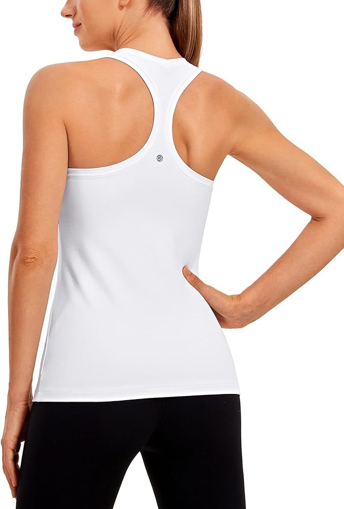 CRZ YOGA Women's Butterluxe Workout Tank Tops Racerback Tank Yoga Sleeveless Top Camisole Athleti... | Amazon (US)