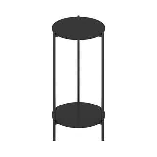 Furinno Besi 11.57 in. Americano Round Wood End Table 23079AM - The Home Depot | The Home Depot