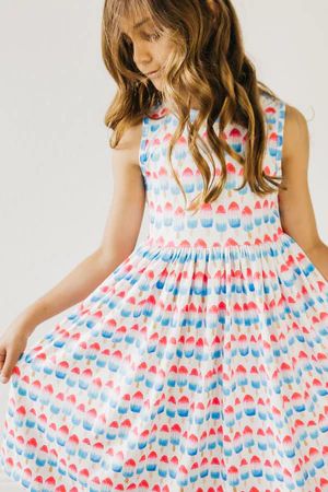 Red, White & Cute Tank Twirl Dress | Mila and Rose