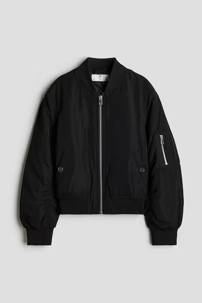 H & M - Bomber jacket - Black | H&M (UK, MY, IN, SG, PH, TW, HK)