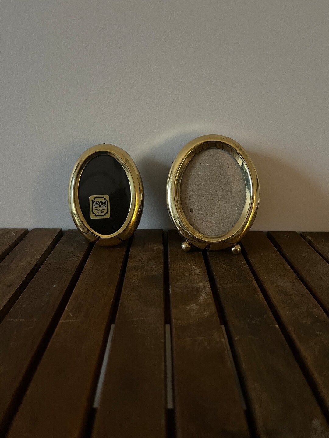 Cute Pair of Vintage Oval Brass Frames - Etsy Canada | Etsy (CAD)