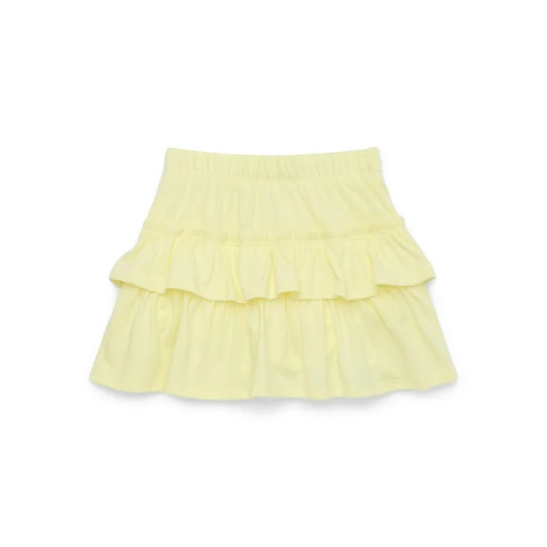 Garanimals Toddler Girl Solid Tiered Skort, Sizes 18M-5T | Walmart (US)