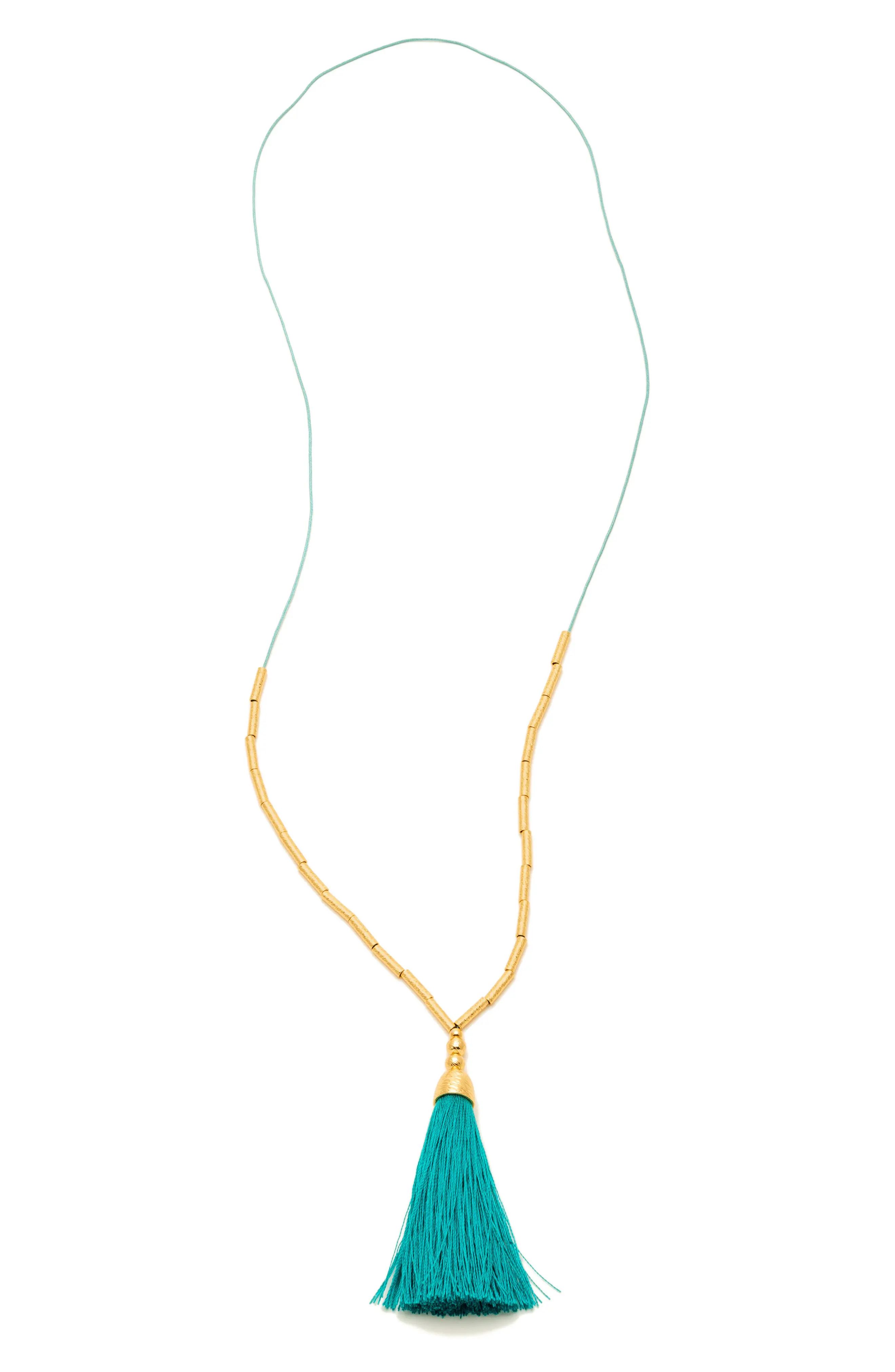 Tulum Long Tassel Pendant Necklace | Nordstrom