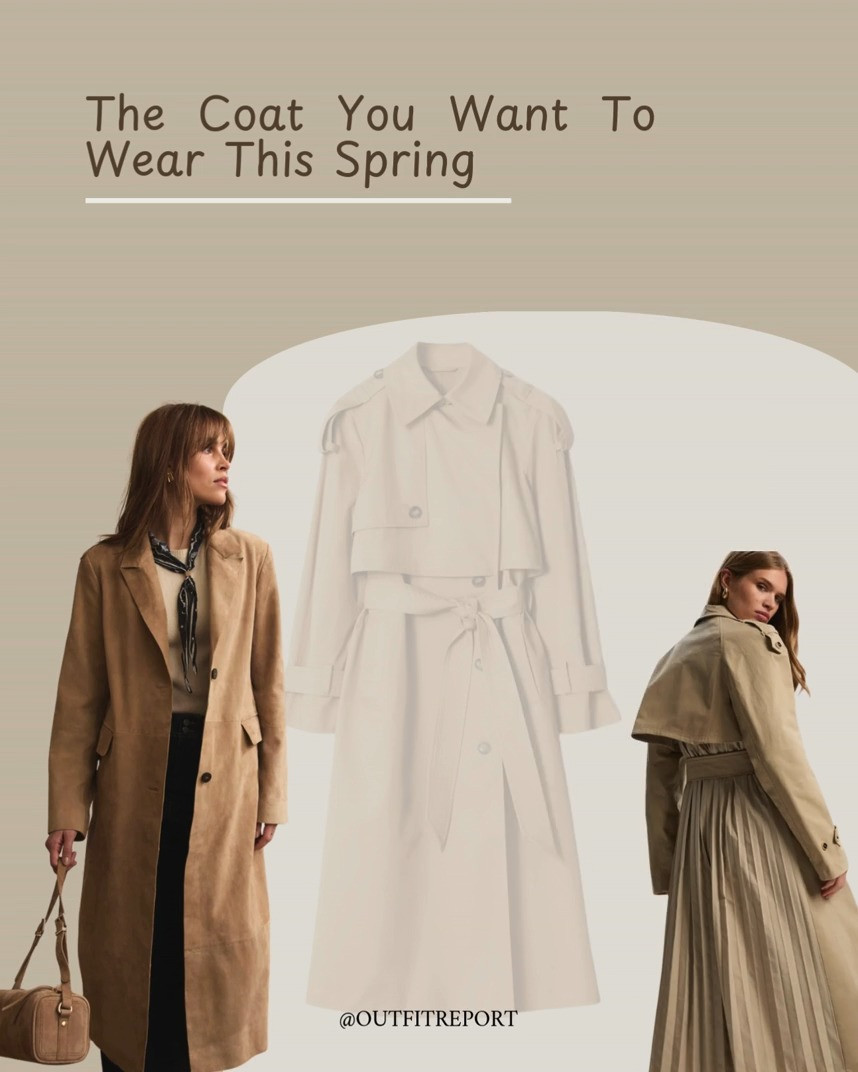 Trench coat trending in spring summer 

#LTKstyletip #LTKeurope #LTKspring