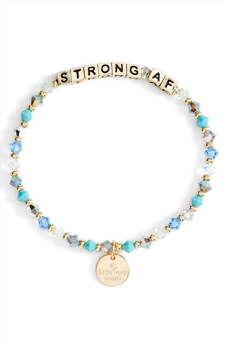 Little Words Project Strong AF Beaded Stretch Bracelet | Nordstrom | Nordstrom