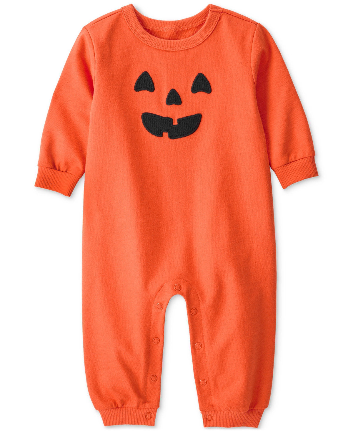 Carter's Baby Halloween Pumpkin Jumpsuit - Orange | Macy's