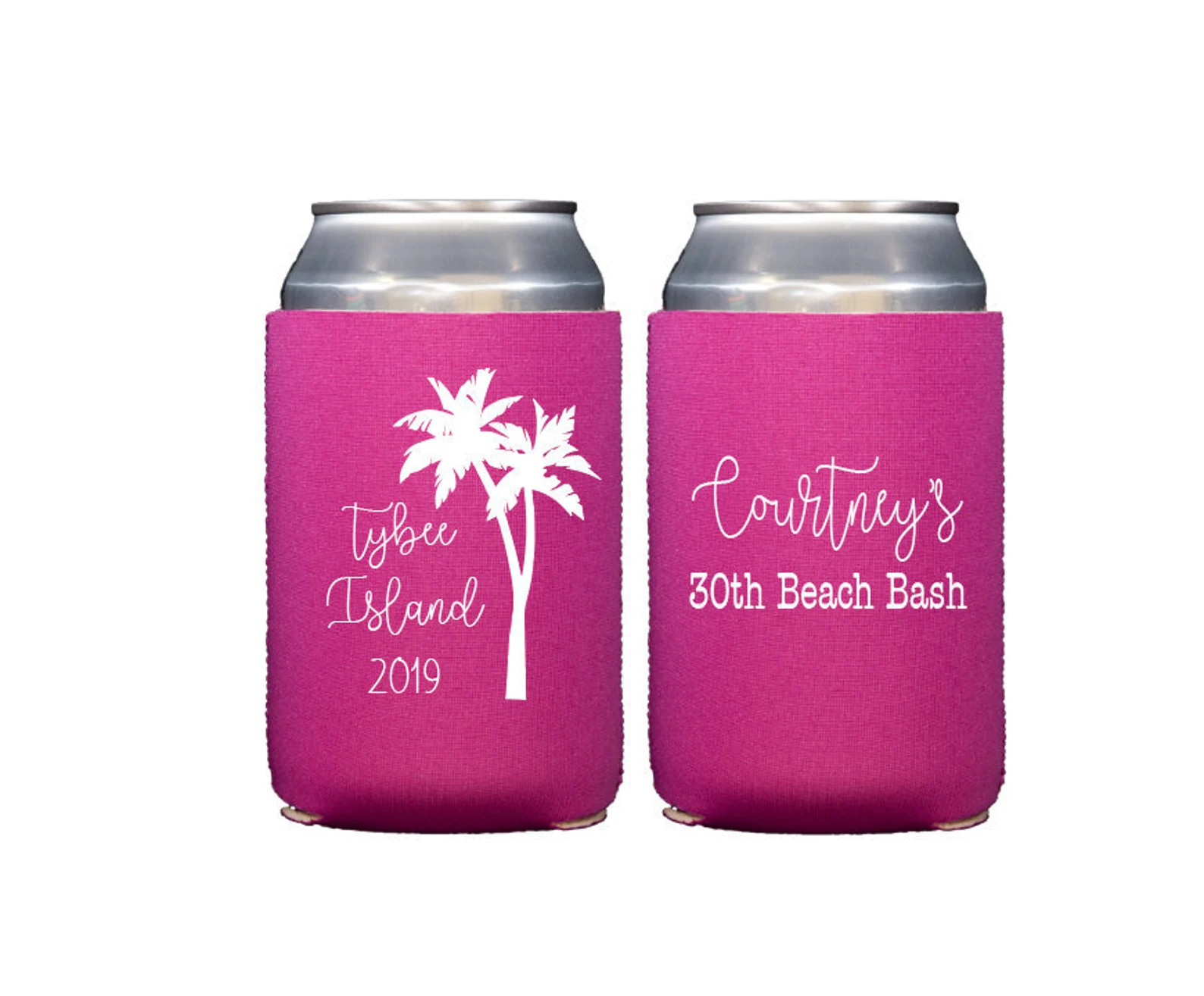 Beach birthday cozie, Beach birthday can cooler, Personalized birthday can cooler, Birthday hugge... | Etsy (US)