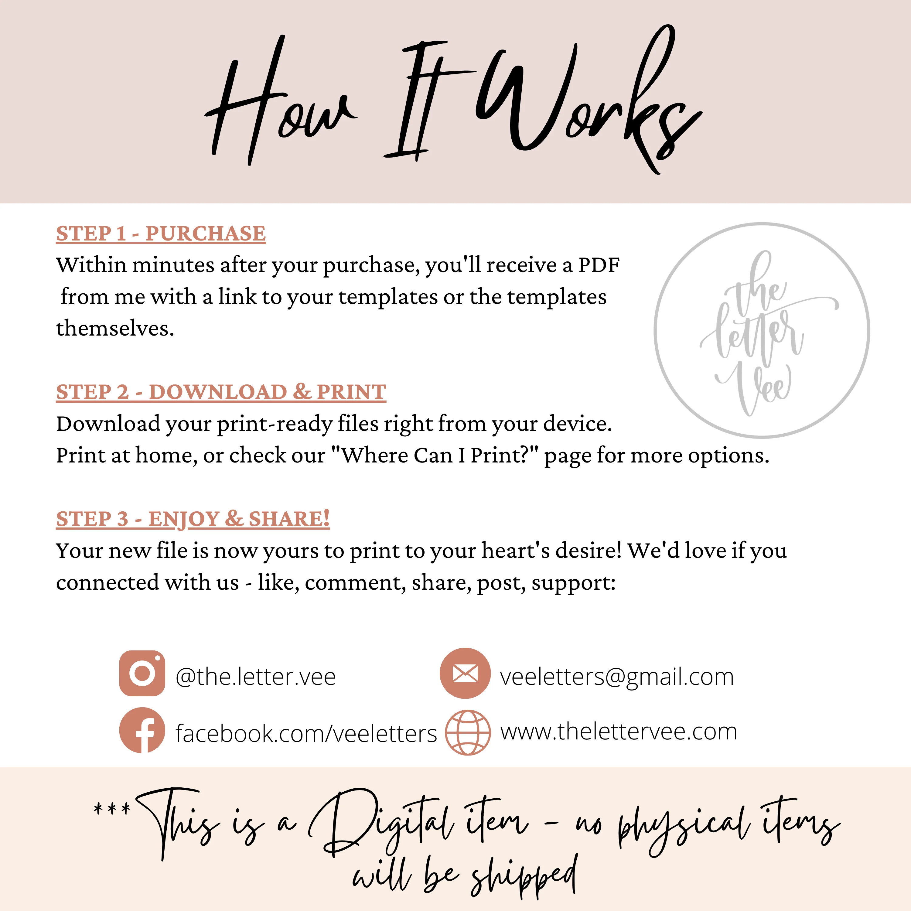 Fall Collection | Printable Bundle | The Letter Vee