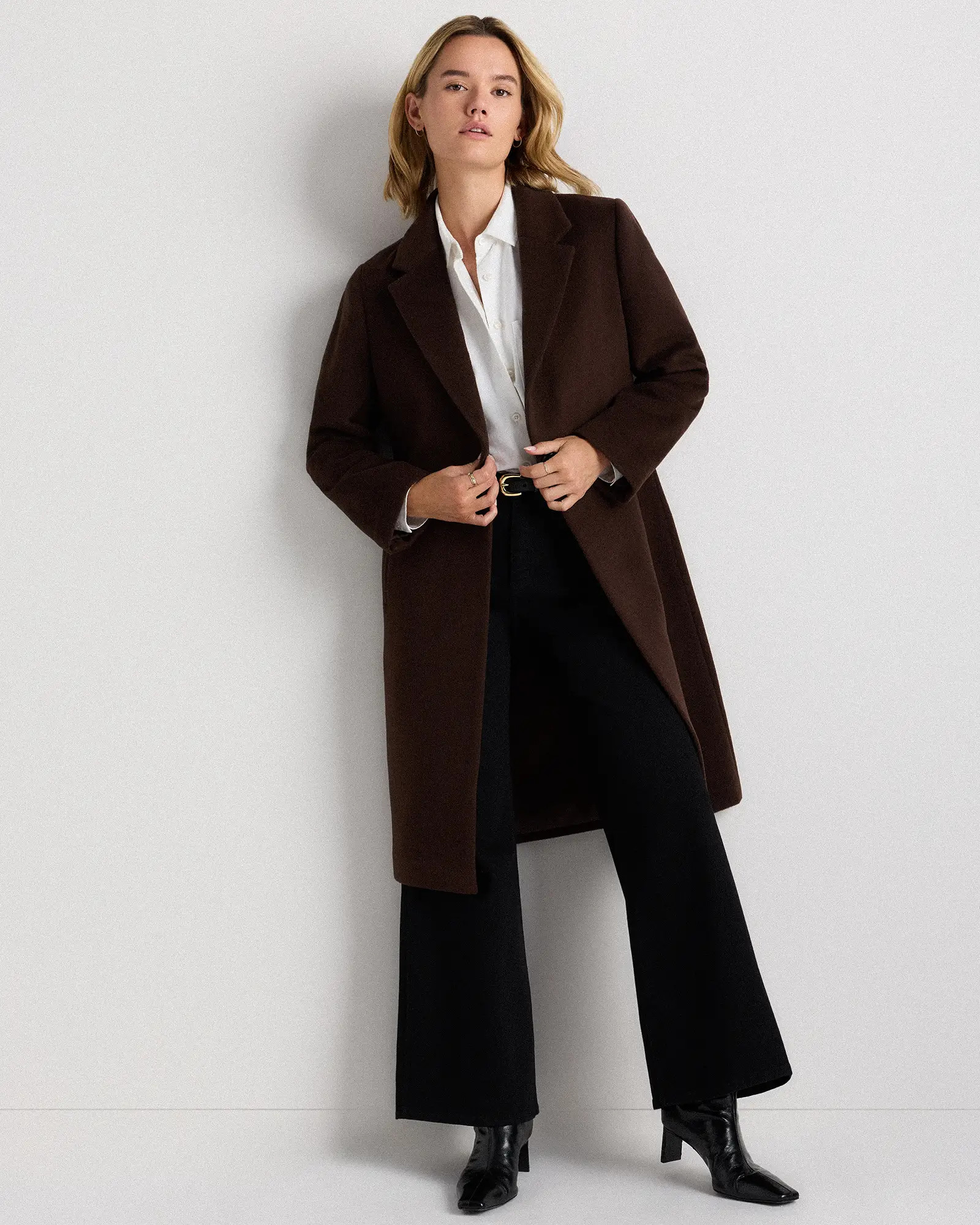Wool Cashmere Classic Single-Breasted Coat | Quince