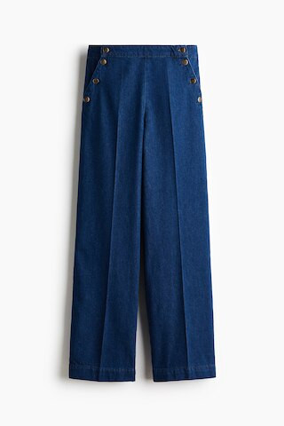 H & M - Denimhose mit dekorativen Knöpfen - Blau - Damen | H&M (DE, AT, CH, NL, FI)