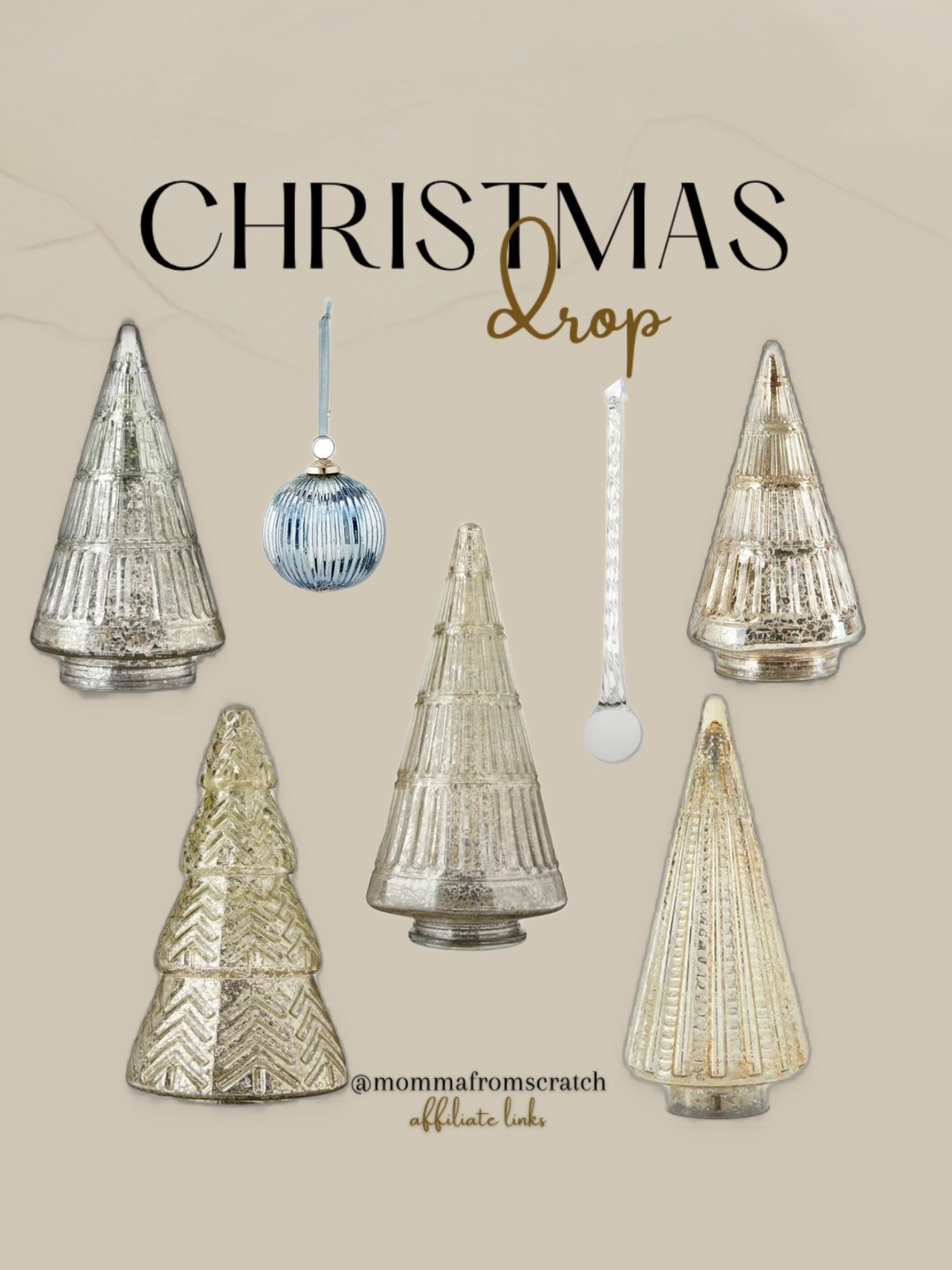 Mercury glass tree and ornament, Christmas ornaments and table trees

#LTKStyleTip #LTKFindsUnder50 #LTKHome