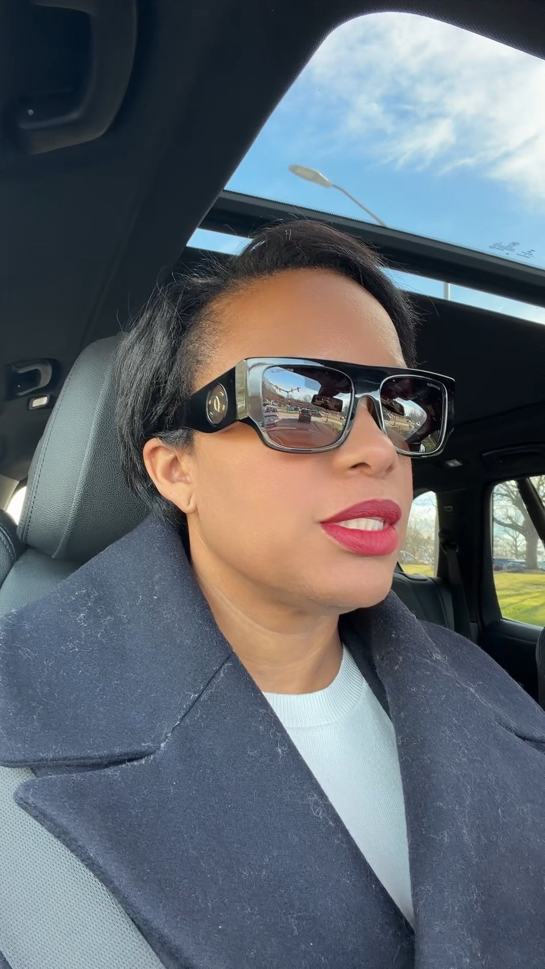 Stunning sunglasses to distract from
Me not liking my hair at the moment 

#LTKBeauty #LTKstorytime #LTKdayinmylife