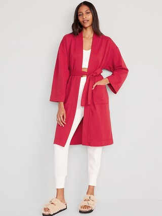 Oversized Fleece Pajama Robe for Women | Old Navy (US)