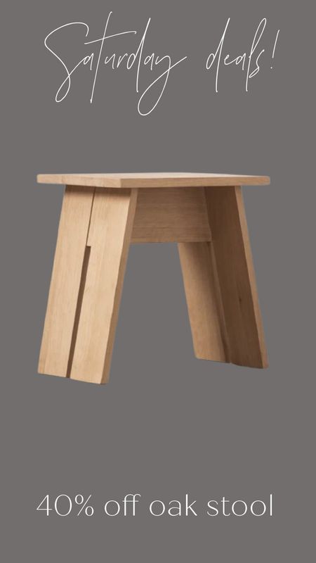 Love this oak stool. Such a great high end designer look for less. 

#LTKhome #LTKfindsunder50 #LTKsalealert