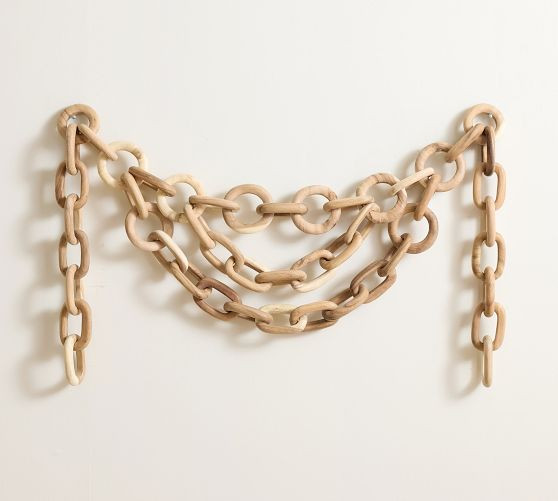Wooden Chain Wall Art | Pottery Barn (US)