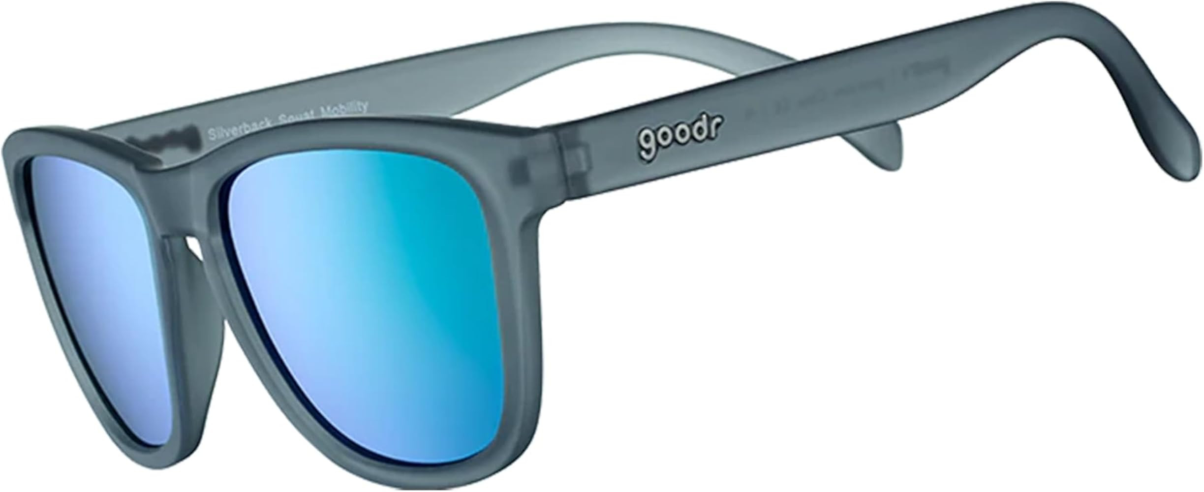 goodr Silverback Squat Mobility Polarized Sunglasses, Medium Sized (OG), Dark Gray Translucent Fr... | Amazon (US)