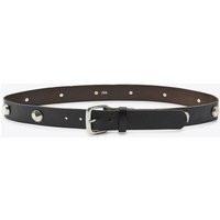 Zara - Studded Leather Belt - Brown - 90 - Woman | Zara AU