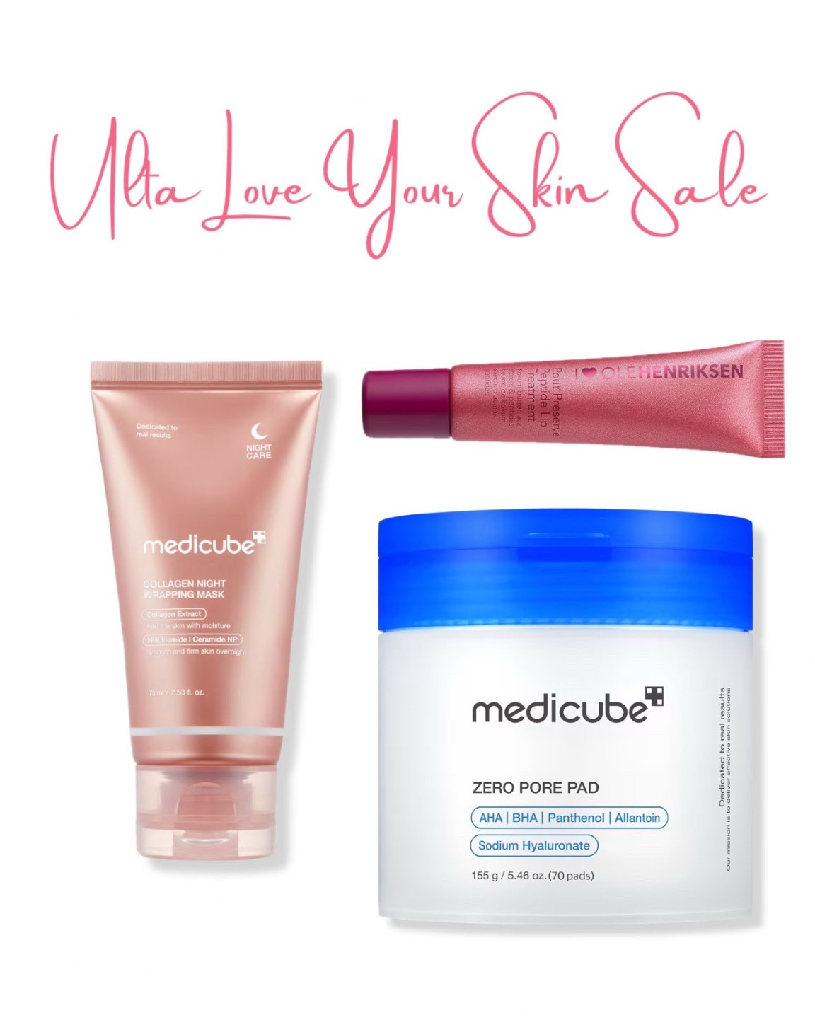 Today’s picks for Ulta’s Love Your Skin event! Medicube & peptide pout on sale is always a yes  

#LTKgrwm #LTKBeauty #LTKSaleAlert