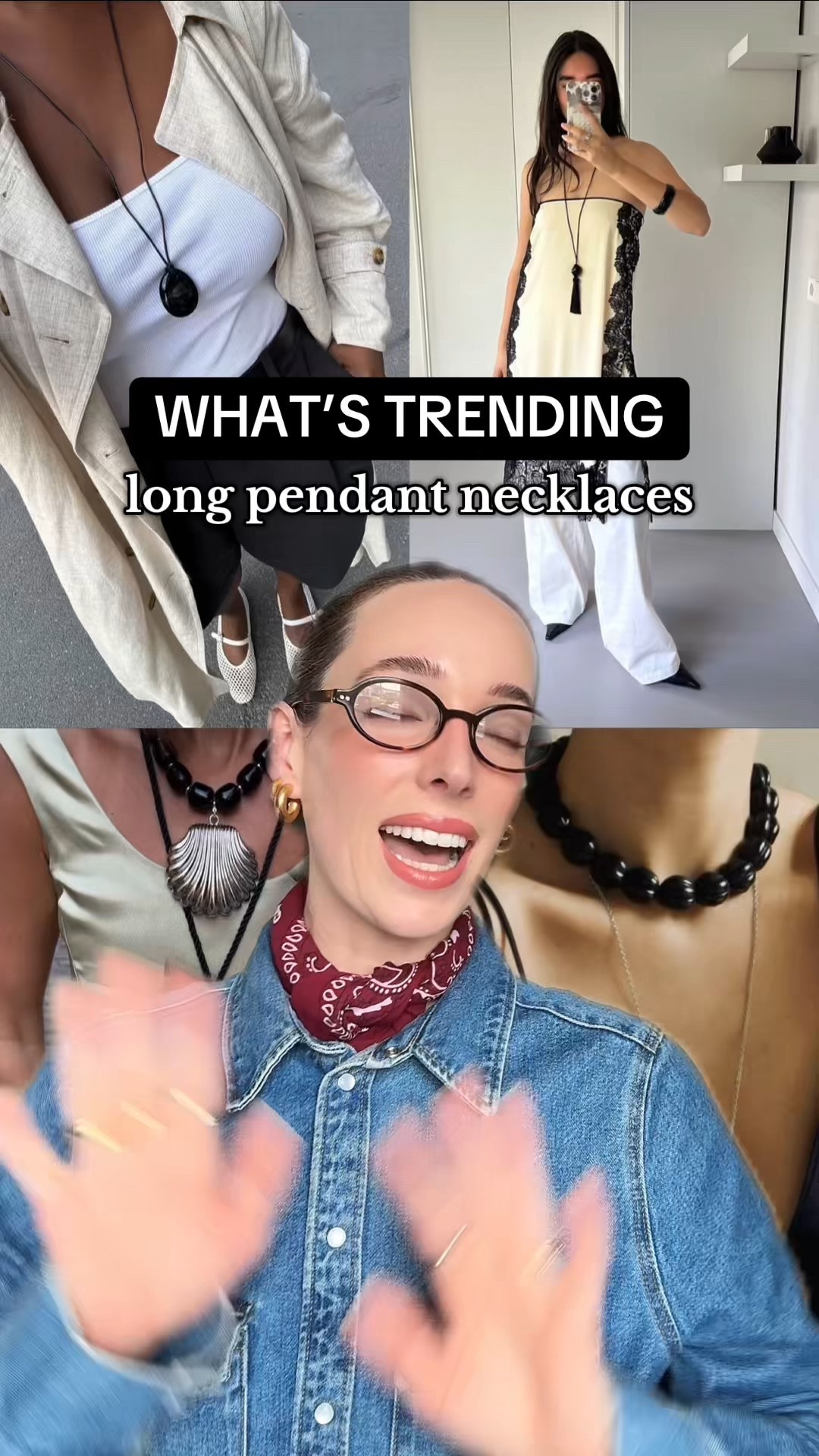 What’s trending: statement long pendant necklaces 🐚 This is a summer trend we’re going to be seeing right into autumn winter - is it an accessory trend you can get on board with?  #trendreport #summertrends #autumntrends #fashiontrends #longnecklace #pendantnecklace 

#LTKsummer #LTKeurope #LTKstyletip