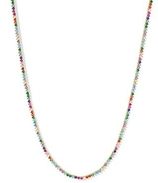 Melinda Maria Baby Not Your Basic Rainbow Tennis Necklace - Gold | Dillard's