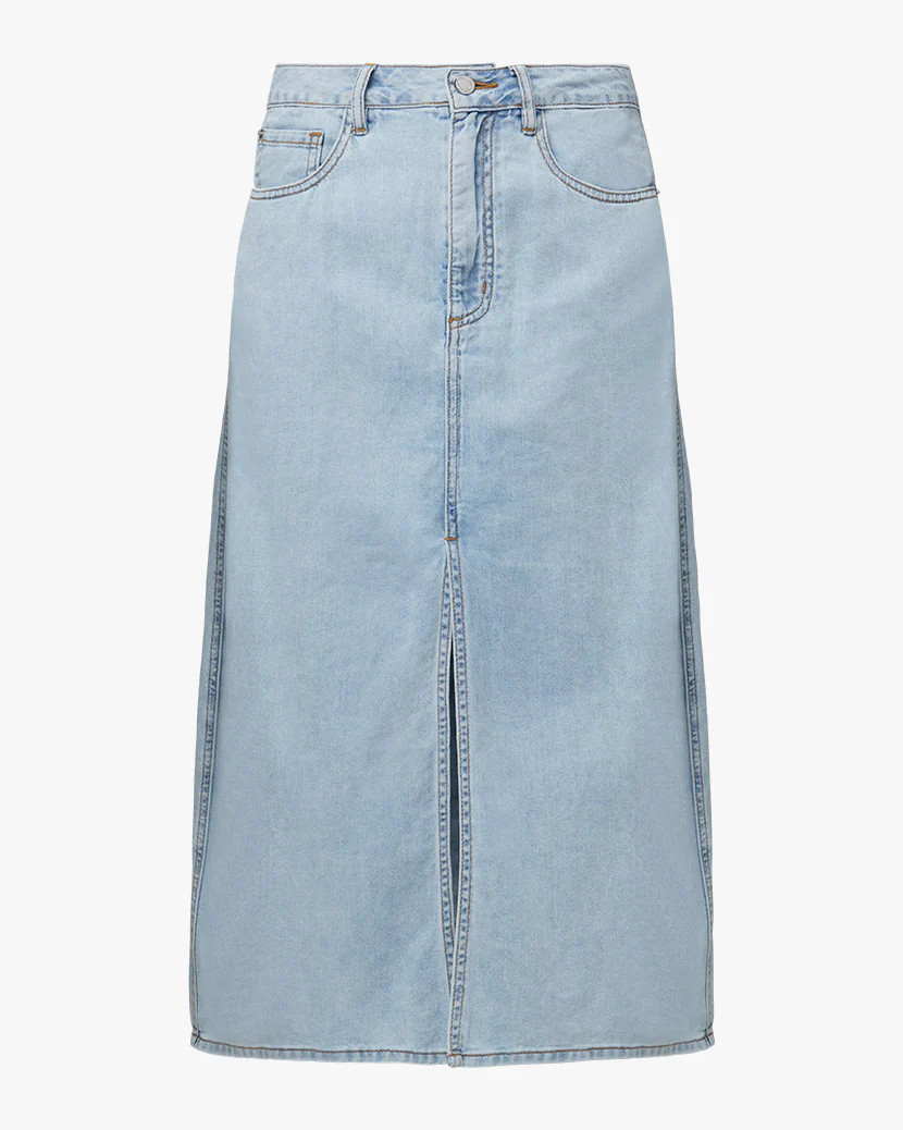Denim Midi Skirt | We Wore What