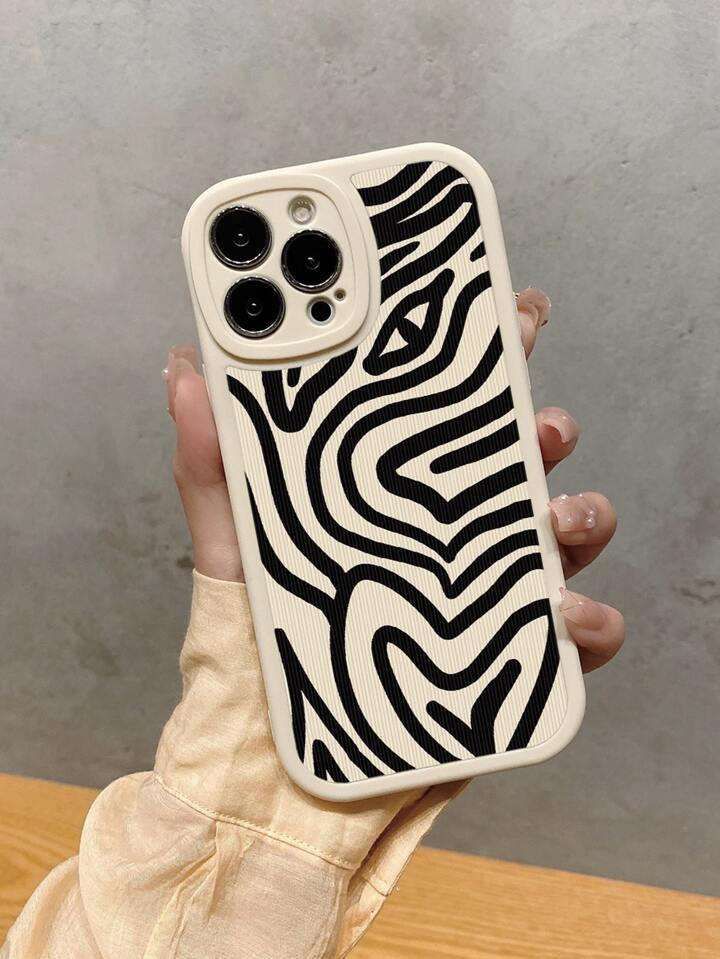 Striped Phone Case Compatible With iPhone15/15Plus/15Pro/15Promax | SHEIN