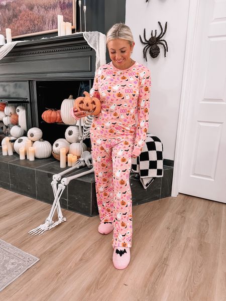 Pink Lily NEW ARRIVALS HALLOWEEN!! Wearing size small in these pajamas. Code "TANNER" for 20% Off. #loungeset

#LTKSeasonal #LTKFind #LTKstyletip