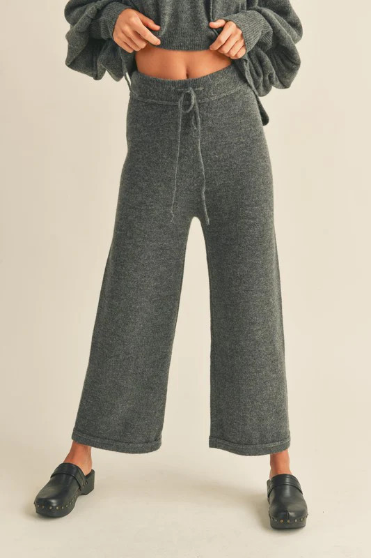 Ribbed Waist Band Sweater Pants | TandyWear