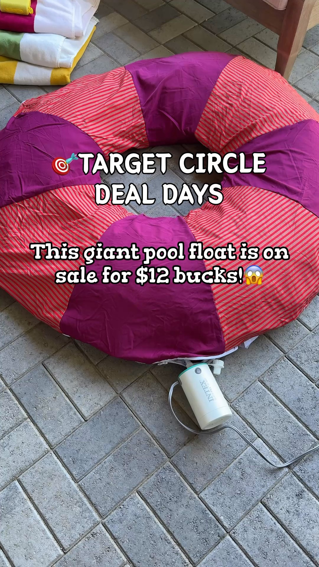 These @Target HUGE, fabric covered pool floats are on sale for $12 during Target deal days. 
I bought the blue color way for my boys! Linked several more summer/pool essentials I’m loving.

#LTKmomlife #LTKSwim #LTKKids