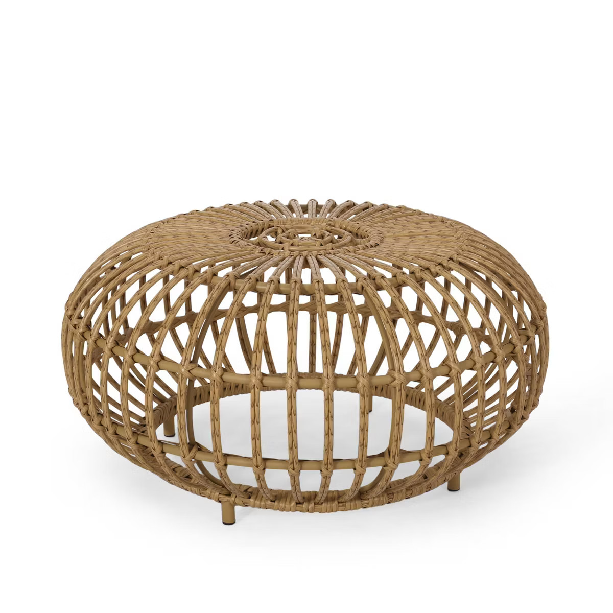 Ottawa Patio Boho Wicker Coffee Table - Light Brown - Christopher Knight Home | Target