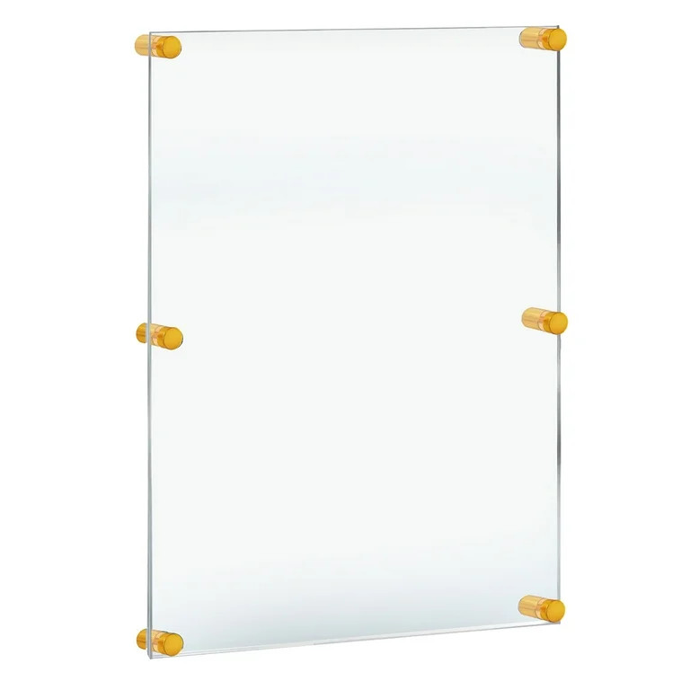Floating Acrylic Wall Frame with Gold Stand Off Caps: 24" x 36" Graphic Size, Overall Frame Size:... | Walmart (US)