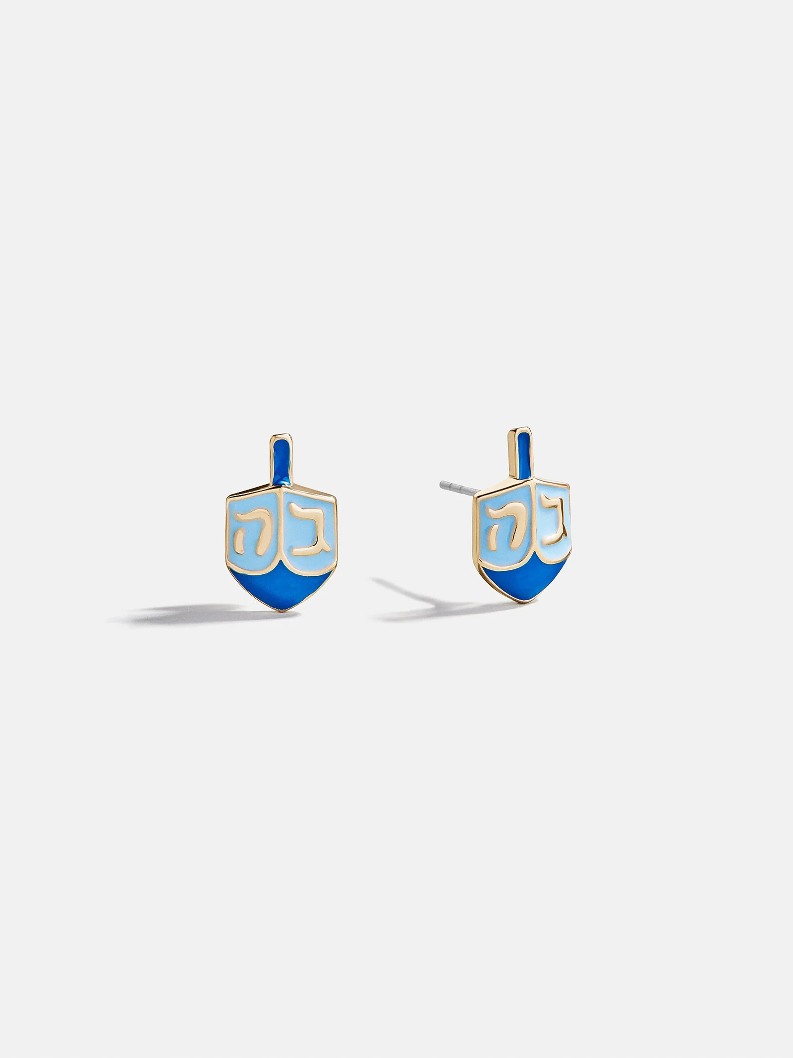 Spin Me Round Dreidel Stud Earrings - Dreidel | BaubleBar