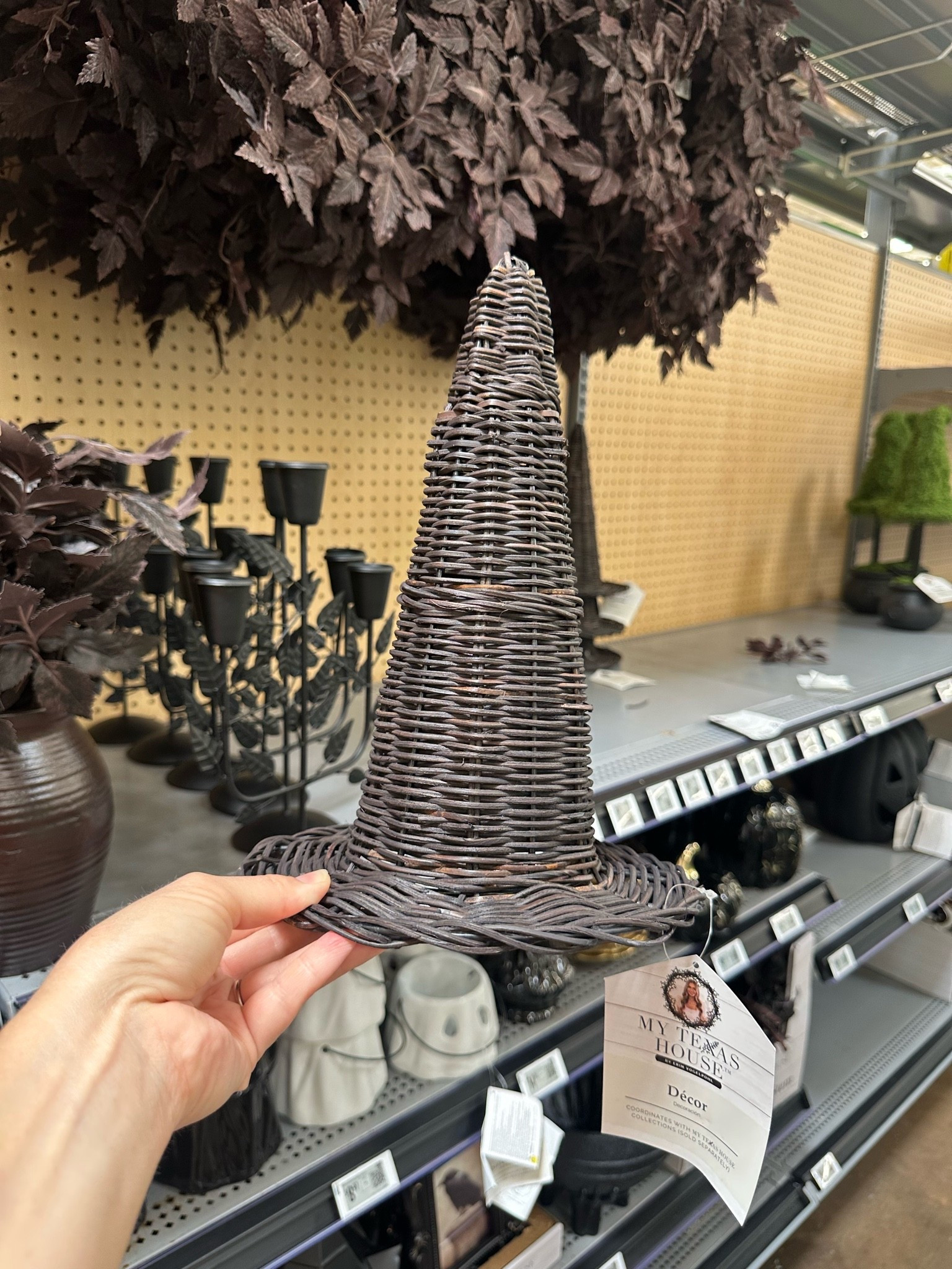 My Texas House Halloween decor
Is so
Good! 

Walmart 
My Texas house witch hat 
Wicker witch hat 
Walmart decor
Fall decor
Halloween 
Witch 
Moody 
Pottery barn

#LTKSaleAlert #LTKHome #LTKSeasonal