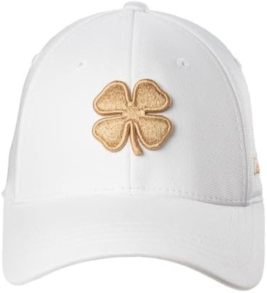 Black Clover Spring Luck Nugget L/XL White Hat with Inca Gold HD Clover Patch | Amazon (US)