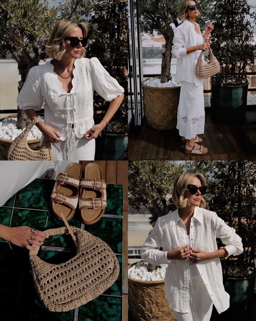 Mint velvet A D 
Summer linen
Spring outfit 
Linen skirt 
Linen blouse 
Tie front blouse 
Basket bag 
Raffia sandals 

#LTKspring #LTKuk #LTKsummer