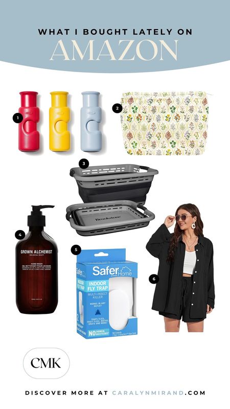 What I Bought on Amazon lately!! Including bag ties, cosmetic bag, laundry basket, hand soap, bug repellent, and my favorite…a 2-piece set!! 

#LTKcurves #LTKbeauty #LTKhome