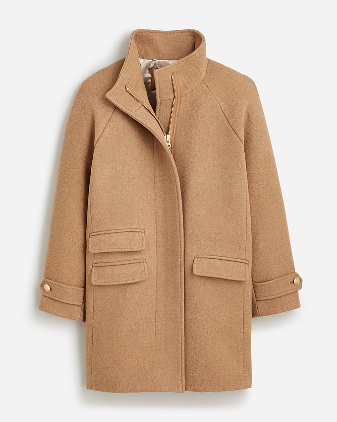 Toscana coat in Italian stadium-cloth wool blend | J. Crew US